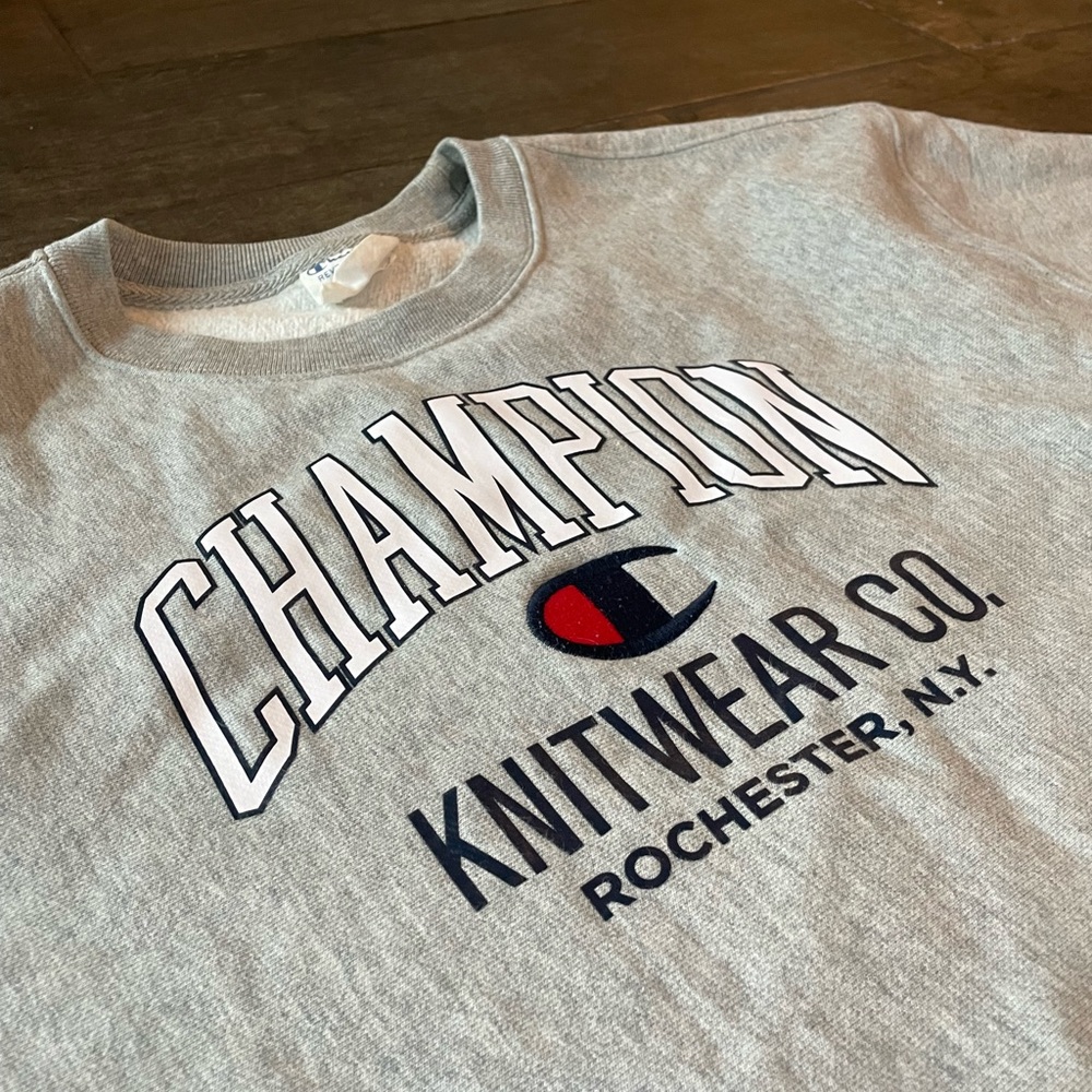 Champion Heather Gray Knitwear Sweatshirt